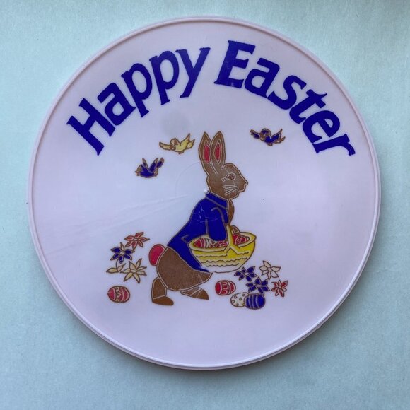 Vintage Plastic Easter basket. USA for Cardinal Packaging Pink Bambi Disney - Picture 2 of 9